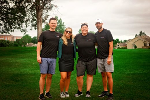 group of golfers at the Habitat golf outing event