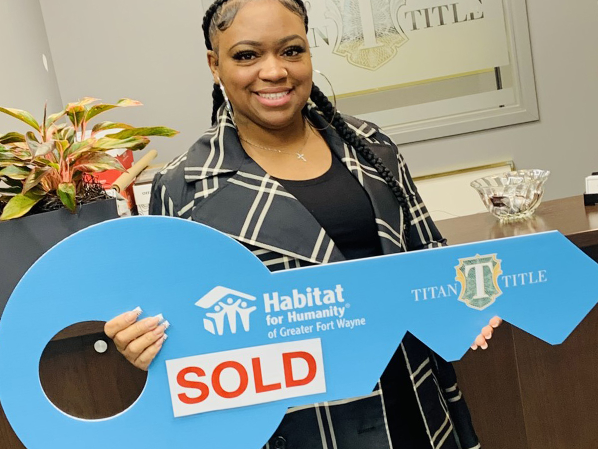 TiAnna with Habitat key "Sold"