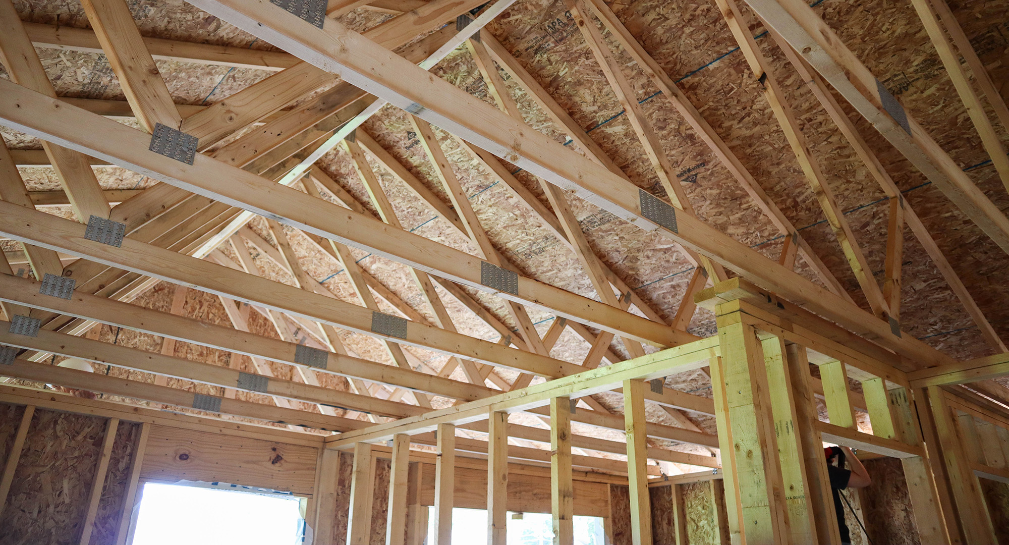 Rafters Inside Home