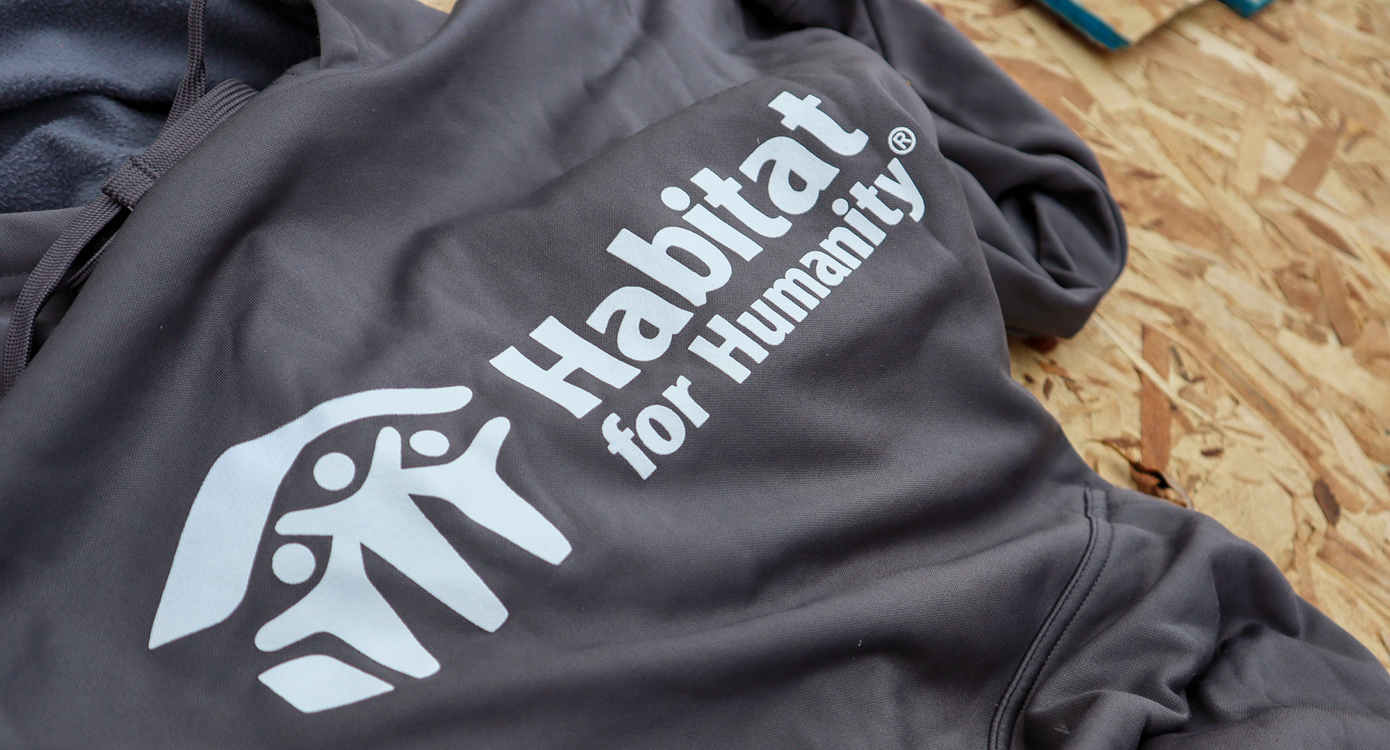 Habitat for Humanity grey sweatshirt