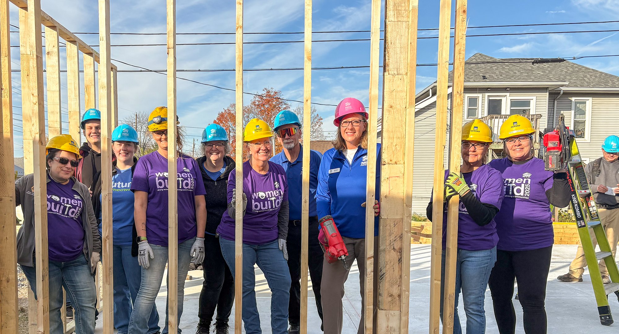 Habitat volunteers and staff